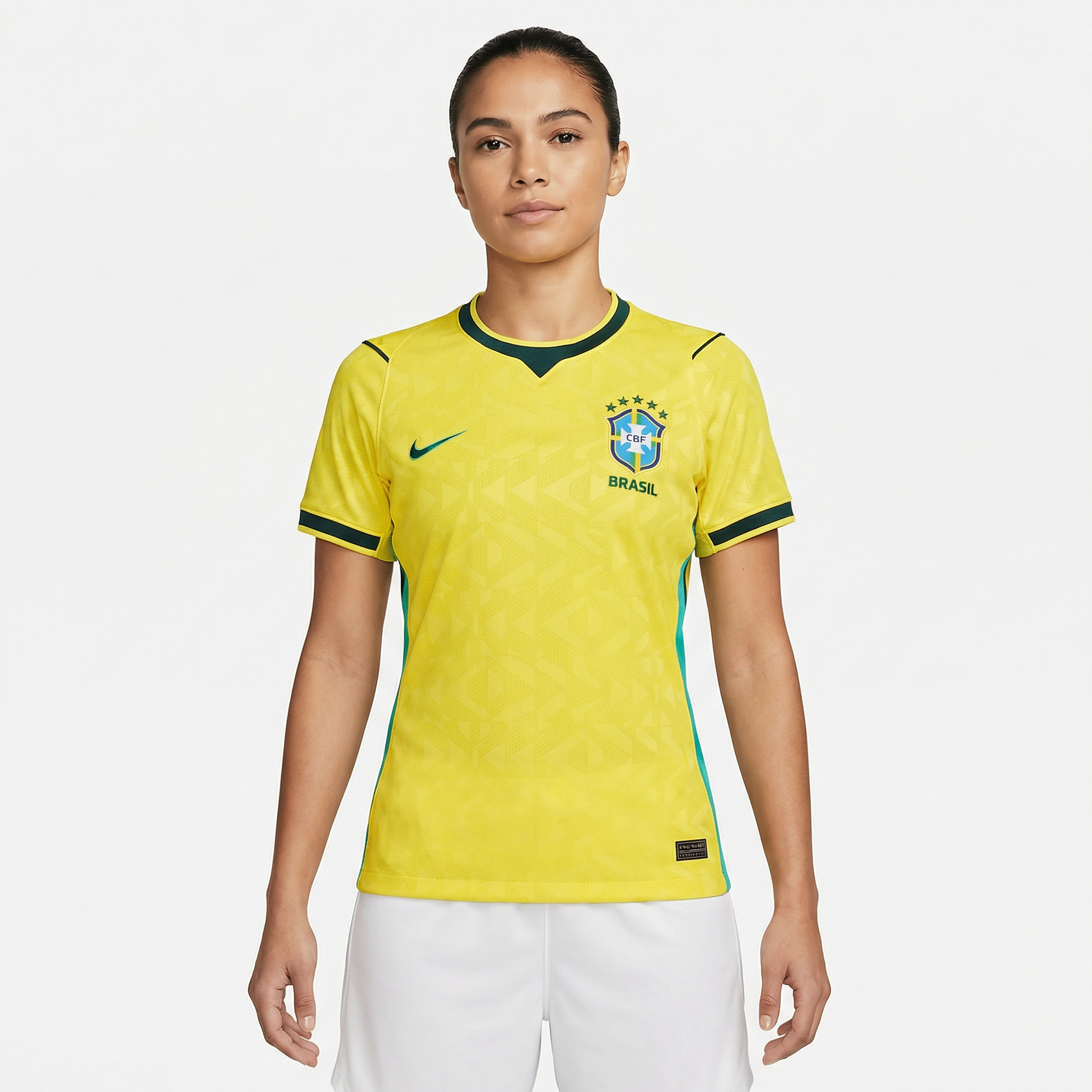 Camisa Brasil I Nike 2026/27 Feminina - Amarela